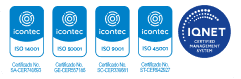 Certificaciones Portal Sena - Certificaciones Icontec: I.S.O. 14001 - I.S.O. 500001 - I.S.O. 9001 - I.S.O. 45001 - Certificado de administración se sistemas I.Q.N.E.T.