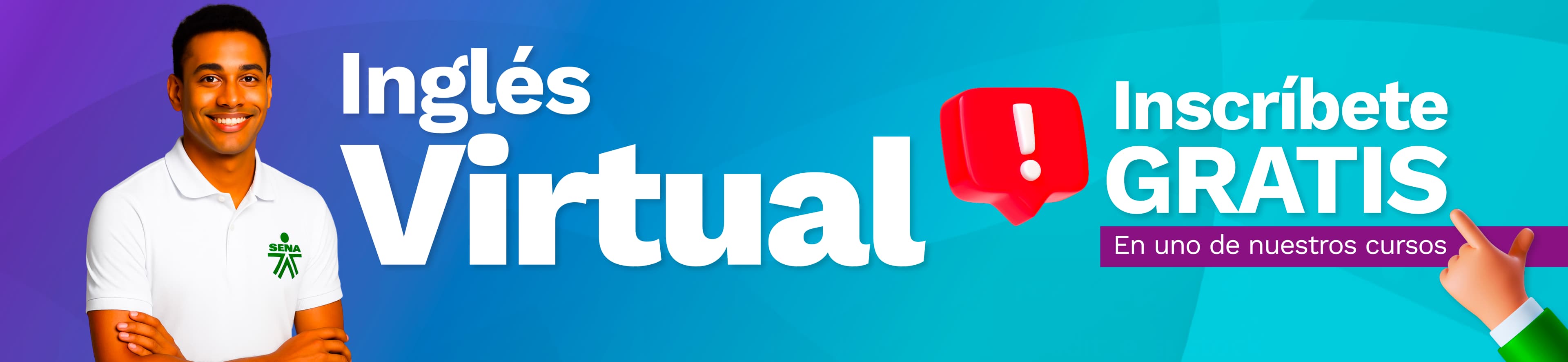 ¿Quieres estudiar inglés en modalidad virtual? Inscríbete gratis, ingresa aquí para ver nuestros cursos ofertados